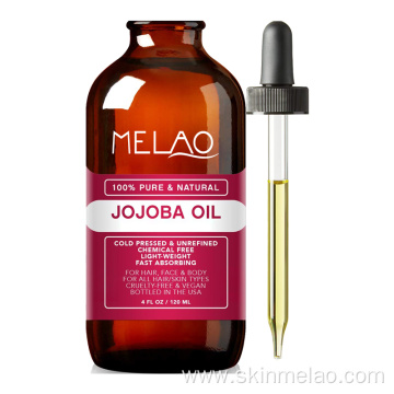 Cold Pressed Pure Jojoba Oil Face Skin Hair